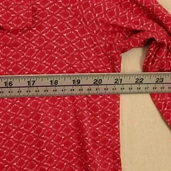 🔵 2/$15 ~ DALIA ladies blouse XL pink with white - Picture 6 of 10